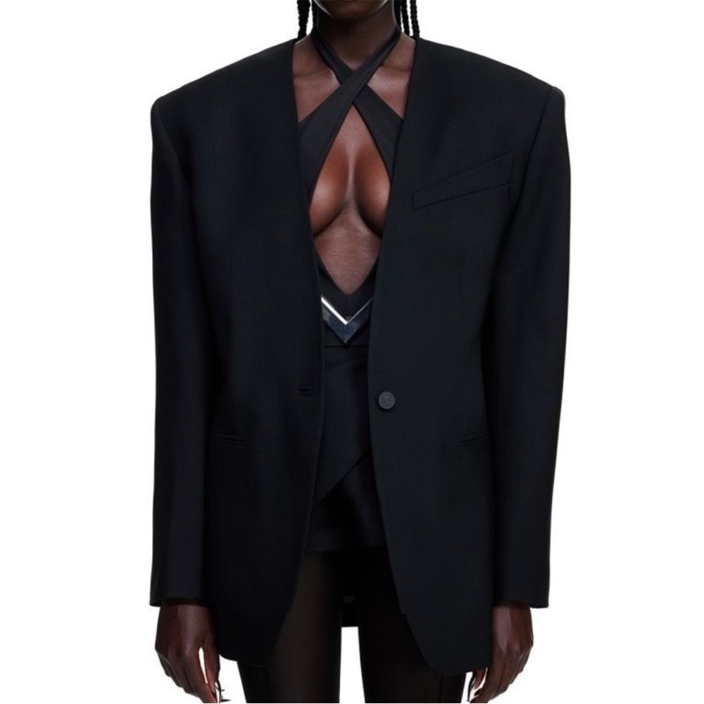 NWT MUGLER x H&M Oversized Wool Blazer